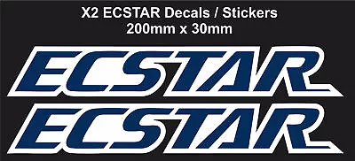 ECSTAR Decals / Stickers For Suzuki GSXR Moto GP Suzuki Team (200mm X 30mm) X2 • $4.96