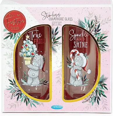 Me To You Tatty Teddy Stemless Wine Glasses For Fabulous Friend • £10