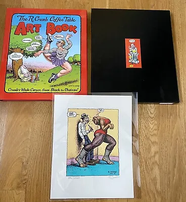 Robert (R.) CRUMB: Coffee Table Art Book DELUXE Edition W/ SIGNED Silkscreen NEW • $395