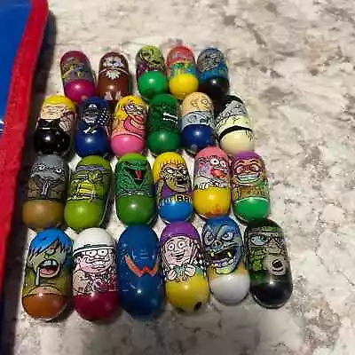 Vintage 23 Marvel & TMNT Mighty Beanz Beans Superhero Moose Toys W/ Mixed Others • $40