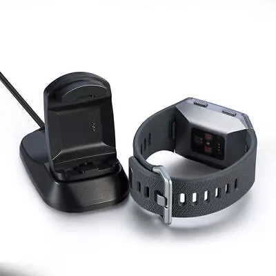 Charging Cradle Dock Stand Holder USB Cable Charger For Fitbit Ionic Smart Watch • $14.19