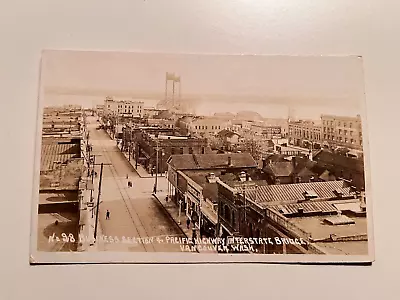 RPPC Vancouver Washington Panoramic Downtown Street Scene 1918 • $39.99