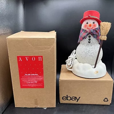 Vtg 1993 Avon Chilly Samantha Light Up Snow Woman Snowman In Box • $60