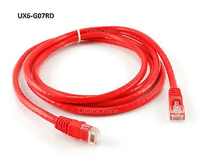 7ft CAT6 Cross-Over Gigabit Ethernet RJ45 UTP Network Patch Cable Red • $9.95