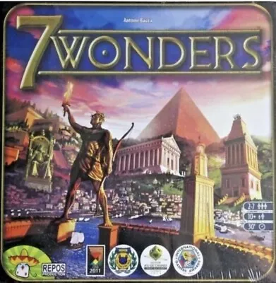 7 Seven Wonders Board Game 1st Edition 2010 Antoine Bauza Brand New Sealed • £19.99