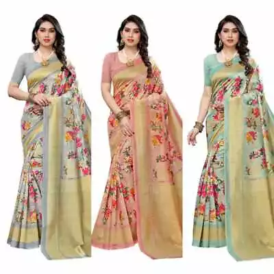 £11.99 • Buy Saree Sari Indian Bollywood Pakistani Party Wear Women Designer Saree Blouse 