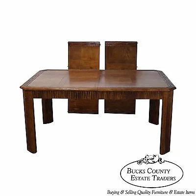 Faux Bamboo Parquet Top Extension Dining Table • $836.50