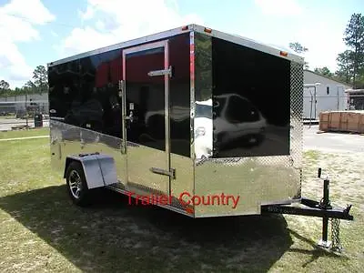 $2441 • Buy NEW 6x12 6 X 12  V-Nose Enclosed Cargo Trailer W/Ramp