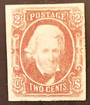 US CSA8 2c Confederate Stamp Mint OG 1861-64 Jackson. A Beauty! • $65