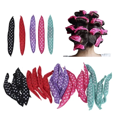 $19.10 • Buy 20pcs Night Sleep Easy Use For Women Soft Foam DIY Dotted Travel Hair Roller Set