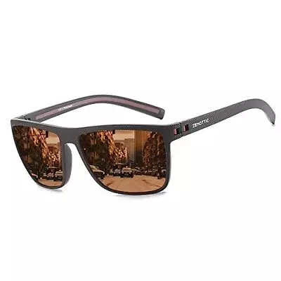 ZENOTTIC Polarized Sunglasses For Men Lightweight TR90 Frame UV400 Protection • $61.24