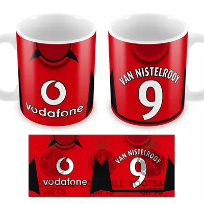 Utd Van Nistelrooy 9 Retro Home 2002 Shirt Classic Kits Mug Cup Gift Manchester • $12.32