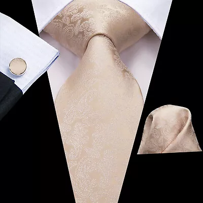 Peacock Mens Tie Set 100% Silk Woven Floral Necktie Teal Paisley Ties For Men • £9.59