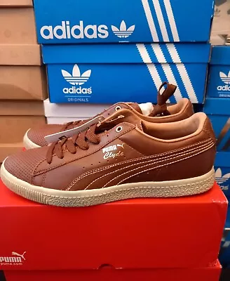 £59.99 • Buy Deadstock PUMA Clyde Vintage Caramel Leather UK8 EU42 BNIB Rare Sneaker