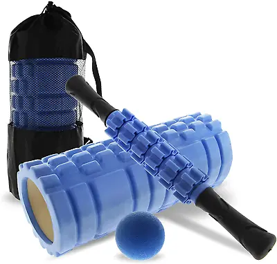 $49.11 • Buy NUKVRYY Foam Roller Set 4 In 1 Massage Roller With Yoga Foam Roller, Muscle Roll