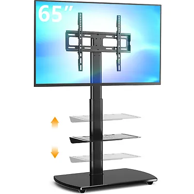 Swivel TV Floor Stand With Mount For 29-70 In LCD LED Flat Or Curved Screen TVs • $64.99