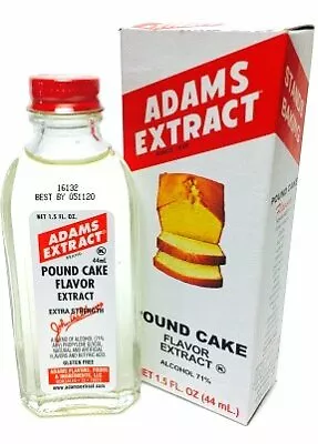 Adams Extract Pound Cake Flavoring 1.5oz Bottle (Pack Of 3) • $32.10