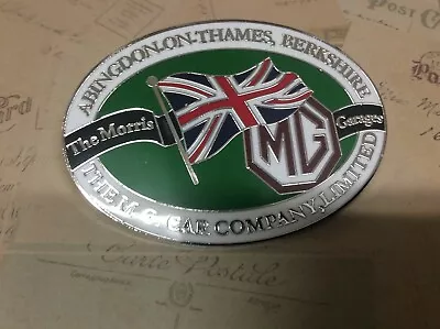 Mg Car Company Abingdon On Thames Enamel Chrome Car Badge • £29.99