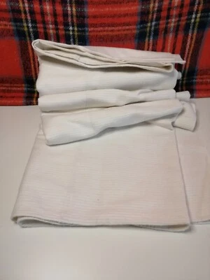 £24.99 • Buy French Vintage Linen Cotton Bedspread Upholstery Minimalist Spring Decor / A15