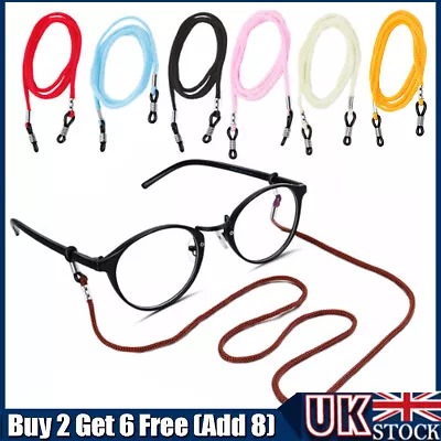 2x Eyeglasses Strap Neck Cord Sunglasses Rope String Lanyard Holder Glasses Cord • £2.66