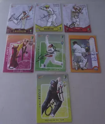Cricket 7 Signed Cards • $50