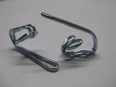 Silver Curtain Hooks - Header Tape Pencil Pleat - Strong Solid Metal Steel Rails • £3.69