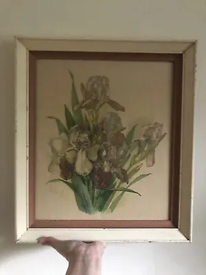 Vintage Paul De Longpre Framed Iris Print • $50