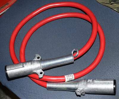 7-way 6-ft Heavy Duty Trailer Cable Pollak 11-702 Metal Plugs Military Lmtv 12v • $39.99