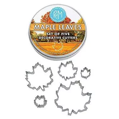 R&M International Maple Leaf Cookie Cutters Assorted Sizes 5-Piece Set • $18.49