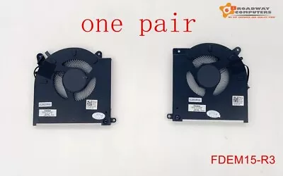 One Pair Of CPU GPU Cooling Fans For Dell Alienware M15 R3 R4 • $70