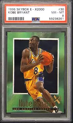 1996 Skybox E-X2000 #30 Kobe Bryant Rookie RC PSA 8 • $117.50