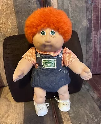 1985 Jesmar #2 Cabbage Patch Kid Boy. Red Fuzzy Green Eyes Freckles Great Con • $250