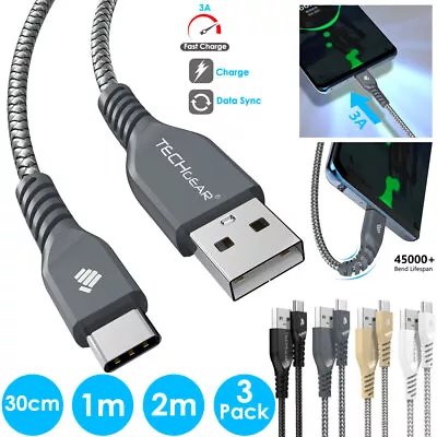 £6.95 • Buy Strong BRAIDED USB-C Sync & Charger Charging Cable For IPad Air 5th 4th 10.9 