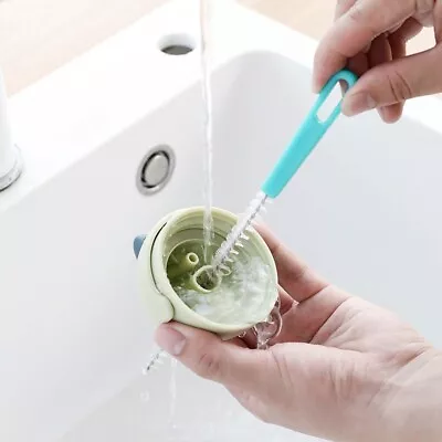 2x Reusable Cleaning Brush Long Tube Pipe Straw Glass Cleaner Bottle Hole Small • $4.49