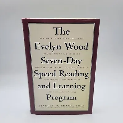 $4 • Buy Stanley Frank The Evelyn Wood Seven Day Speed Reading And Learning Program