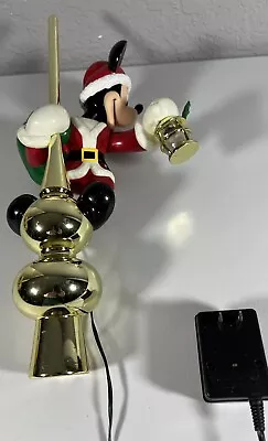 Vintage 1994 Disney Christmas Mickey Mouse Tree Topper-Light Works-NO Animation • $34.99