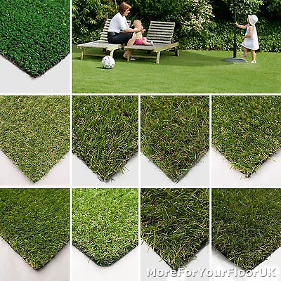 Artificial Grass Cheap FROM JUST £4.49/m² Cheap Realistic Garden Astro Turf • £199.80