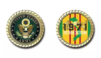US Army Vietnam Veteran 1971 Challenge Coin Officially Licensed • $16.95
