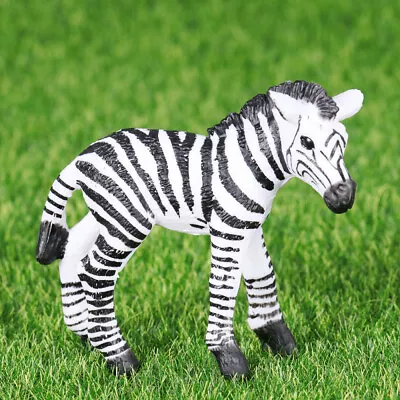 Zebra Foal Toy Figurine Realistic Zebra Toys Zebra  Figurine Ornament • £14.99