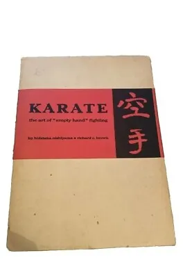1st Ed - KARATE The Art Of  Empty Hand  Fighting '61 Nishiyama Slipcase DJ HB  • $74.66