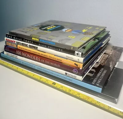 All 8 HUGE Skyscraper And Architecture Coffee Table Books Lot Of 8 Book Stack • $74