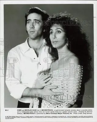 1987 Press Photo Cher And Nicolas Cage Star In  Moonstruck  Movie - Lrp89804 • $15.88