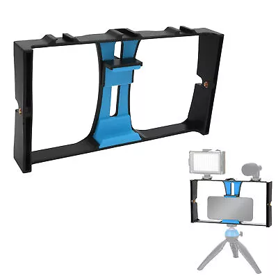 Phone Video Camera Cage ABS Handheld Smartphone Video Stabilizer Rig For Li HB0 • $18.44