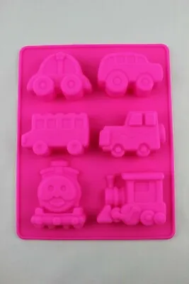 Silicone Train Car Mould Bus Cake Decorating Fondant Icing Chocolate Soaps Resin • £7.99