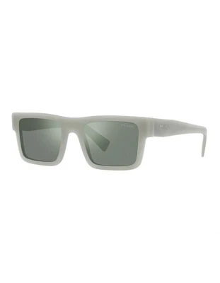 $110 • Buy Prada PR 19WS Unisex Grey Rectangular Sunglasses