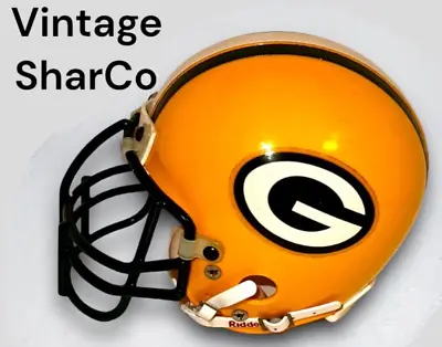 Green Bay Packers Authentic Vintage Original Sharco Mini Football Helmet • $79.99