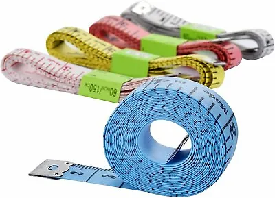 60  Body Measuring Tailor Tape Ruler Sewing Cloth Measure Seamstress Soft Flat • $2.15