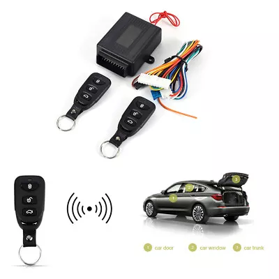 Universal Car 2 Remote Central Kit Auto Door Lock Vehicle Keyless Entry System • $20.60