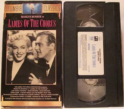 LADIES OF THE CHORUS (VHS) Marilyn Monroe Adele Jergens VERY GOOD CONDITION • $22.99