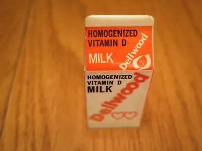 Rare Vintage Pop Art Dellwood  Miniature Milk Carton  Display • $79.95